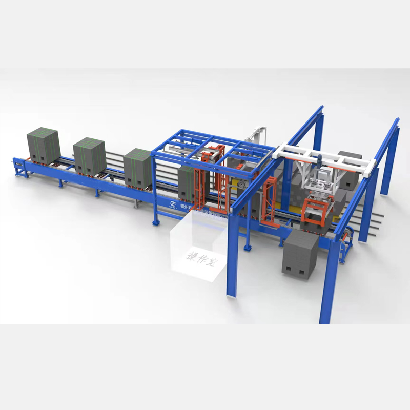 Automatic brick packing machine with adjustable height and PLC